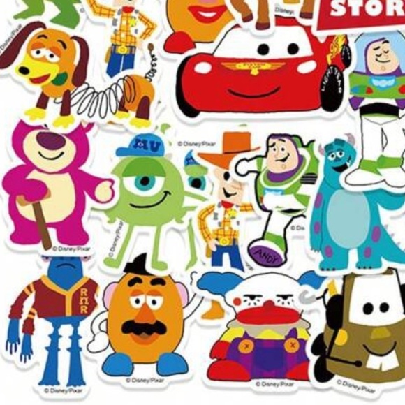 Disney Pixar Toy Story Monsters University Cars Stickers - Picture 2 of 5